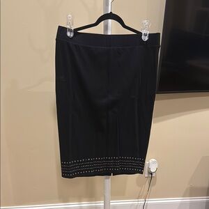 Elegant Black Studded Skirt